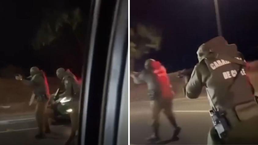 VIDEO | Intento de atropello a carabineros se registró en carrera clandestina en Cartagena VIDEO | Intento de atropello a carabineros se registró en carrera clandestina en Cartagena