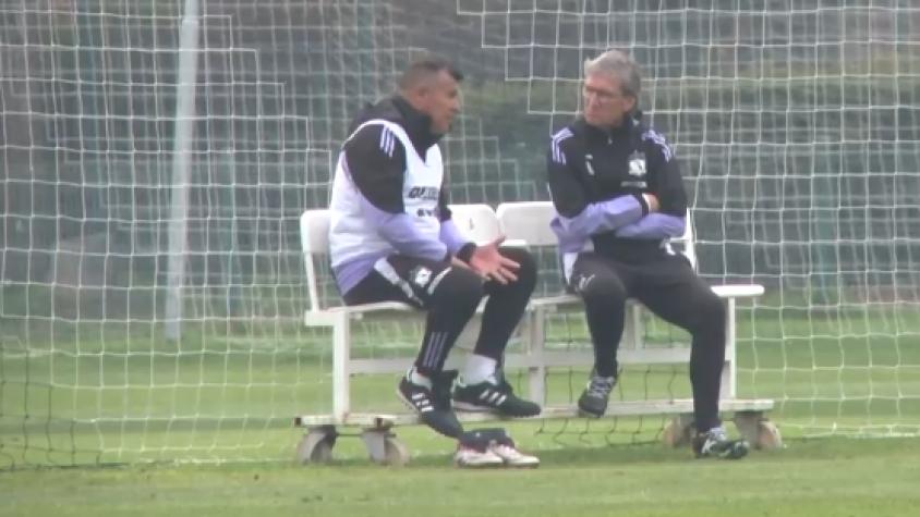 Filtran larga conversación entre Daniel Morón y Jorge Almirón en la última práctica de Colo Colo 