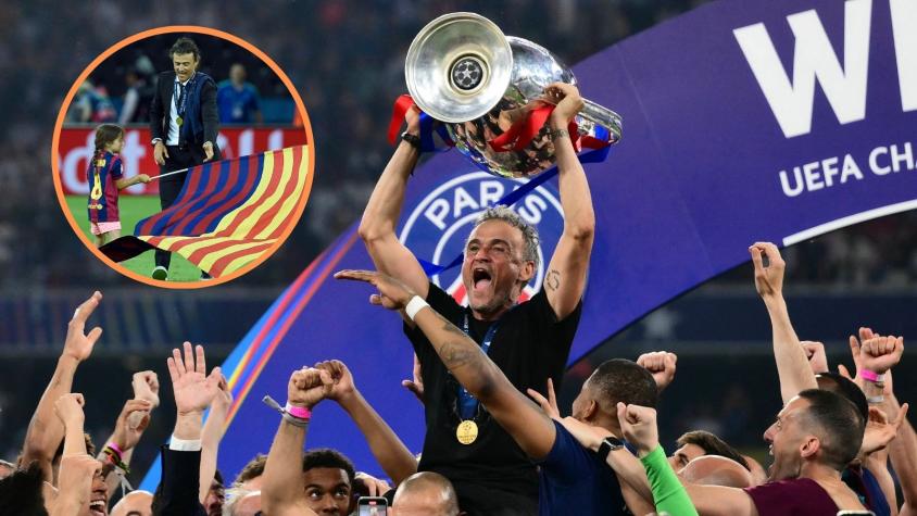 La emocionante bandera de hinchas del PSG en homenaje a la hija fallecida de Luis Enrique tras ganar la Champions La emocionante bandera de hinchas del PSG en homenaje a la hija fallecida de Luis Enrique tras ganar la Champions