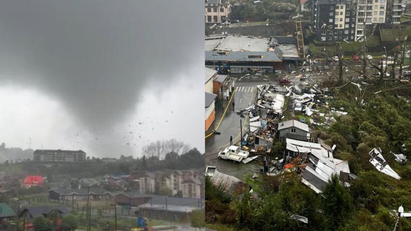 VIDEOS: Los impactantes registros del paso de un tornado en Puerto Varas VIDEOS: Los impactantes registros del paso de un tornado en Puerto Varas