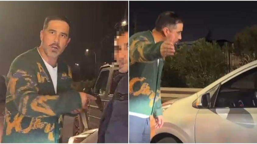 Claudio Bravo increpa a conductor en presunto estado de ebriedad tras chocar su auto Claudio Bravo increpa a conductor en presunto estado de ebriedad tras chocar su auto