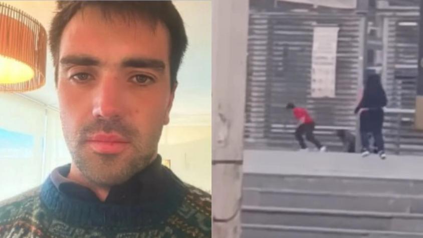 VIDEO | Agresor de conserje de 70 años compartió registro de intento de ataque hacia él en el Centro de Justicia