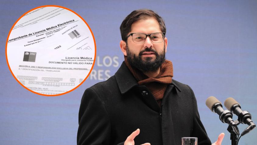 Mal uso de licencias médicas: Presidente Boric advierte 