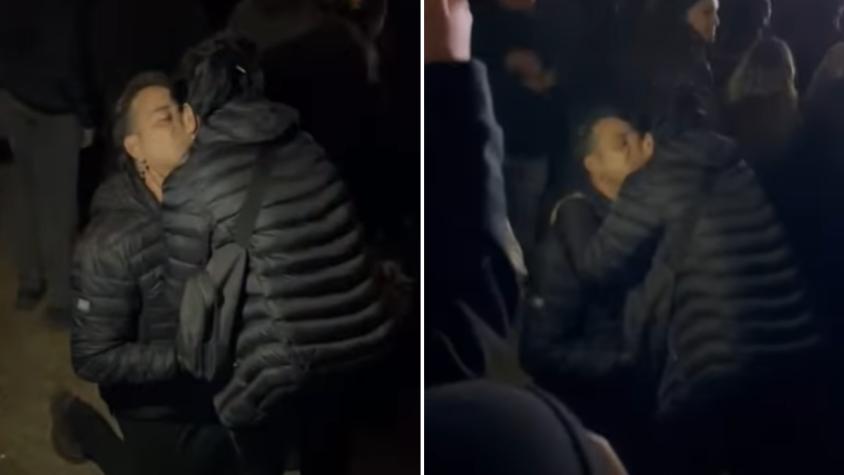 Buscan a pareja que se comprometió en pleno concierto de System of a Down en Chile Buscan a pareja que se comprometió en pleno concierto de System of a Down en Chile