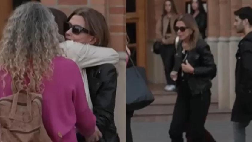 VIDEO | Así fue la conmovedora llegada de Carolina Arregui al velorio de su esposo Roy Sothers