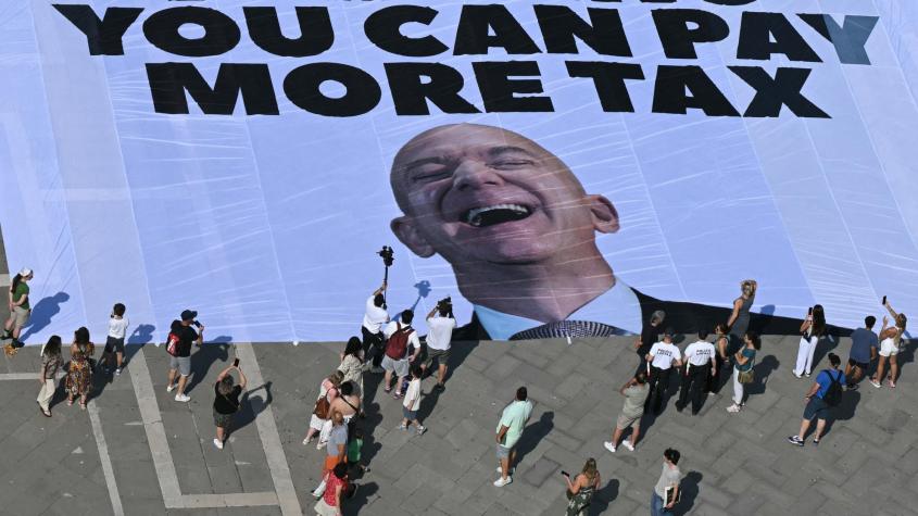 Habitantes de Venecia protestan por boda de Jeff Bezos: 95 aviones privados pidieron permiso para aterrizar Habitantes de Venecia protestan por boda de Jeff Bezos: 95 aviones privados pidieron permiso para aterrizar