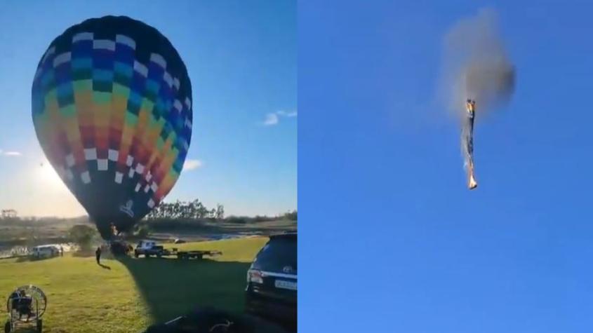 VIDEO: Revelan que globo aerostático incendiado en Brasil tenía problemas para despegar antes del accidente VIDEO: Revelan que globo aerostático incendiado en Brasil tenía problemas para despegar antes del accidente