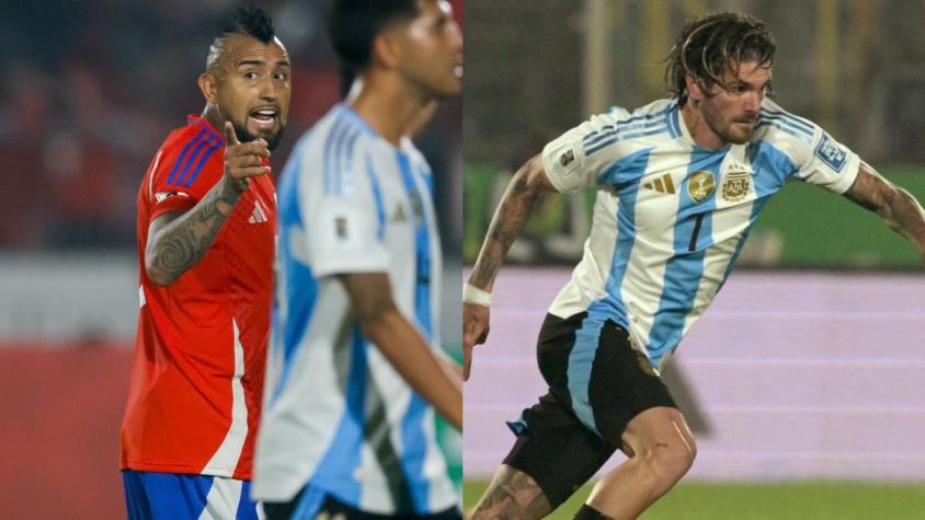 "Lo ves por la tele": medios argentinos festinan con el fuerte cruce entre Arturo Vidal y Rodrigo De Paul "Lo ves por la tele": medios argentinos festinan con el fuerte cruce entre Arturo Vidal y Rodrigo De Paul