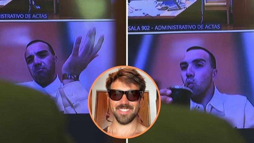Increpando a la jueza y tomando mate: La polémica actitud de Martín de los Santos en su reformalización