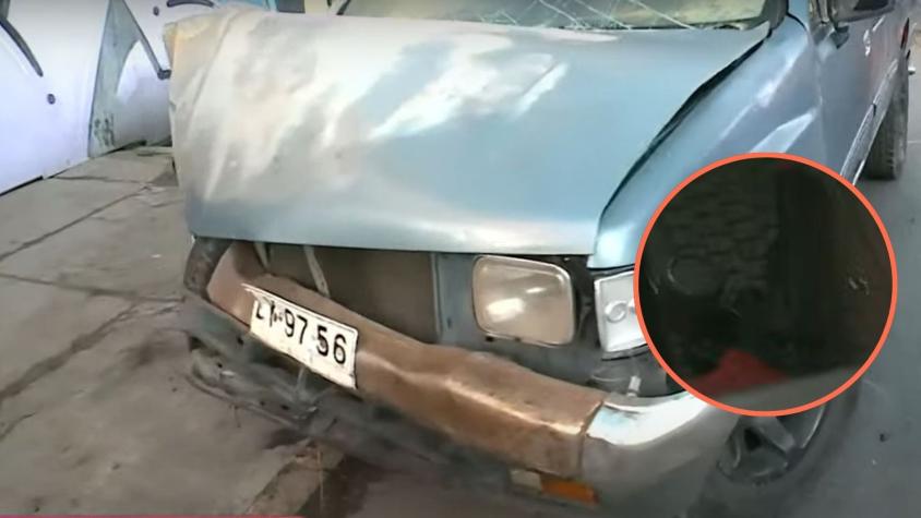 Con un arma de fuego y un bate en su interior: Encuentran camioneta abandonada y chocada en Quinta Normal