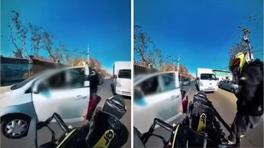 VIDEO | Así fue cómo motociclista persiguió y atrapó a mujer que escapó tras atropellar a adulto mayor en Santiago VIDEO | Así fue cómo motociclista persiguió y atrapó a mujer que escapó tras atropellar a adulto mayor en Santiago