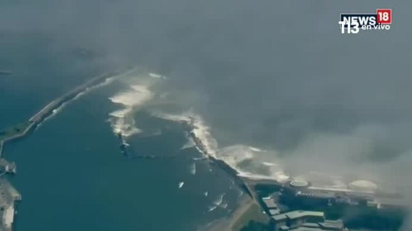 VIDEO | Las primeras imágenes del tsunami tras terremoto en Rusia