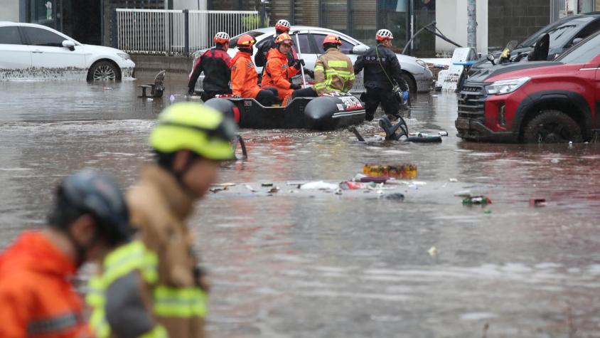 Sube a 14 el número de muertos por las lluvias en Corea del Sur: Hay 12 desaparecidos
