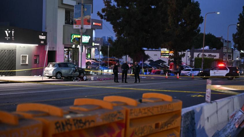 Atropello fuera de club nocturno en Los Ángeles deja una treintena de heridos graves Atropello fuera de club nocturno en Los Ángeles deja una treintena de heridos graves