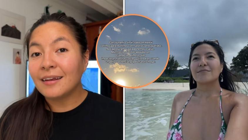 “Aplaudieron y vitorearon”: Chilena que vive en Hawái se lanza contra turistas tras tsunami