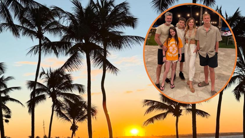Diana Bolocco y Cristian Sánchez sorprenden con registros de su familia fitness en Brasil 