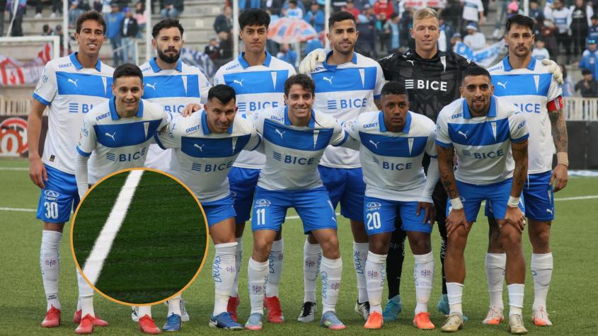 FOTO | "Faltó plancharlo": UC presenta nuevo pasto del Claro Arena y genera primeras críticas de los hinchas FOTO | "Faltó plancharlo": UC presenta nuevo pasto del Claro Arena y genera primeras críticas de los hinchas