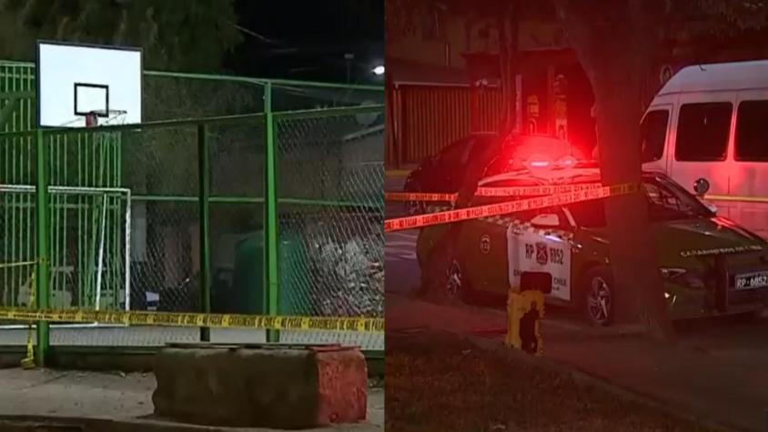 Menor es baleado mientras jugaba básquetbol con amigos en multicancha de Colina: está en riesgo vital