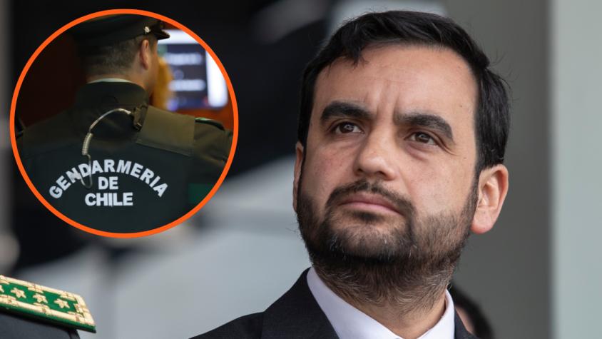"No es una institución corrupta": Ministro Gajardo defiende a Gendarmería tras liberación de sicario