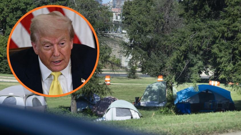 Trump insta a las personas sin hogar a irse 