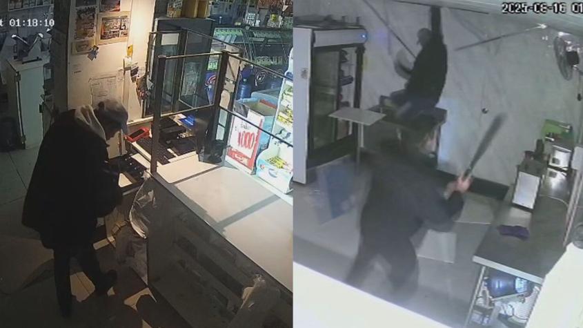 VIDEO | Delincuente comió mercadería, cayó de cielo falso y fue golpeado por el dueño de una carnicería en Valparaíso VIDEO | Delincuente comió mercadería, cayó de cielo falso y fue golpeado por el dueño de una carnicería en Valparaíso