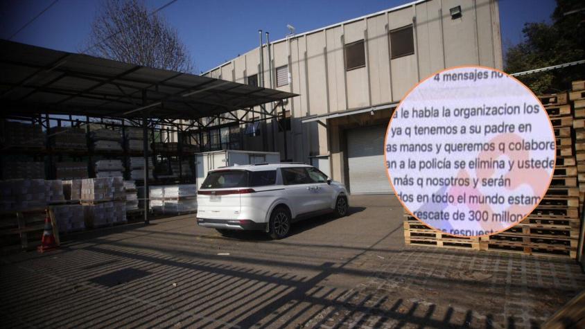 EXCLUSIVO T13 | El mensaje con que extorsionaron a familia de empresario secuestrado EXCLUSIVO T13 | El mensaje con que extorsionaron a familia de empresario secuestrado