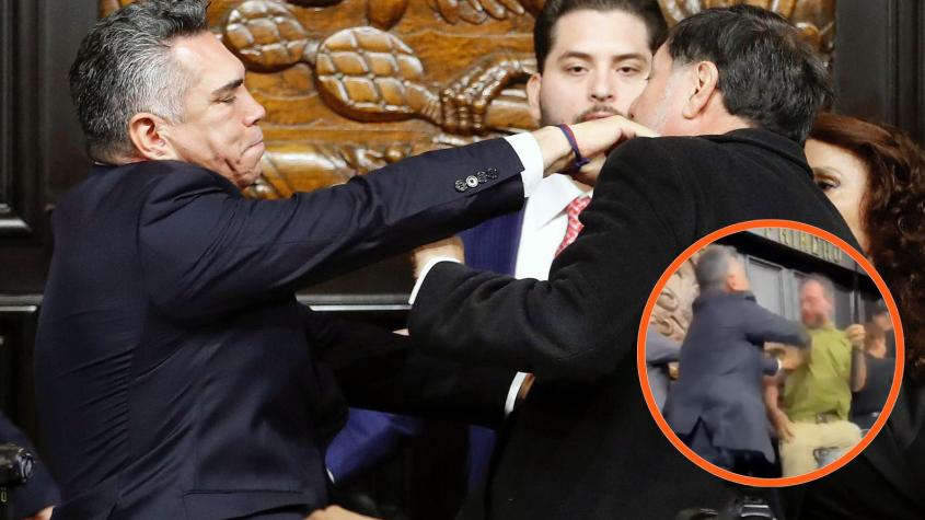 Bochorno en México: Senadores pelean a puñetazo limpio al hablar sobre EE.UU. Bochorno en México: Senadores pelean a puñetazo limpio al hablar sobre EE.UU.