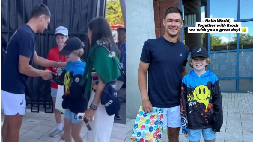 ¡Final feliz!: Tenista tuvo especial gesto con niño al que le quitaron gorra en el US Open