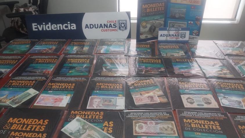 Aduana incauta millonario e inédito cargamento de monedas y billetes "de colección" rumbo a Alemania desde San Antonio