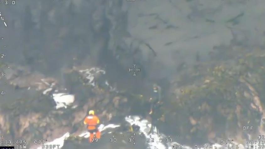 VIDEO | El momento en que hallan con vida a uno de los tripulantes de lancha hundida en Punta Arenas VIDEO | El momento en que hallan con vida a uno de los tripulantes de lancha hundida en Punta Arenas
