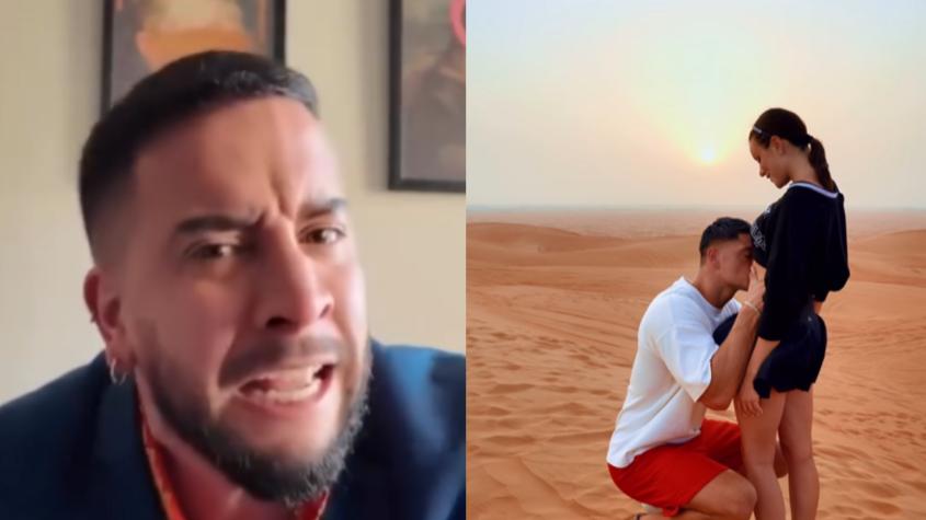 "Contesta mi llamada, poco hombre": Sammis Reyes explota con insultos contra Pastor Rocha por broma sobre Emilia Dides y su embarazo