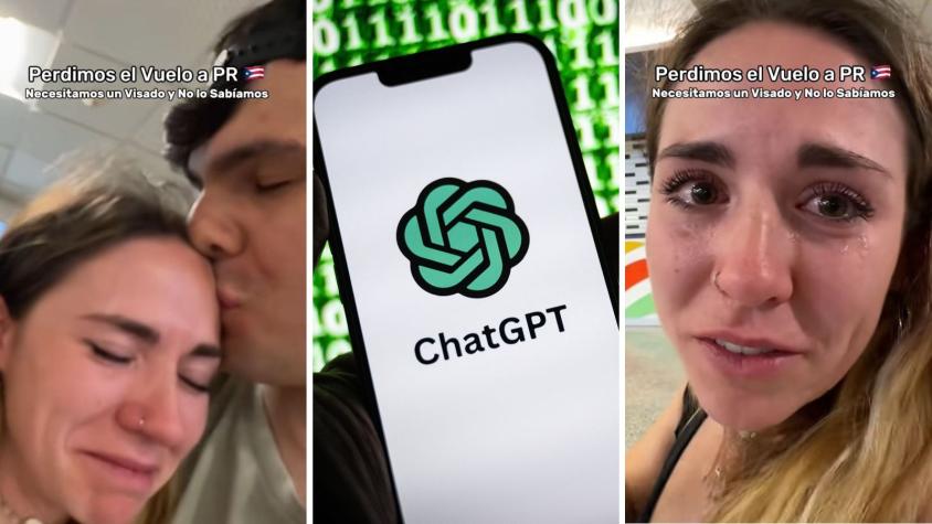 Influencer rompe en llanto tras perder vuelo a Puerto Rico por falta de visa: le había pedido ayuda a ChatGPT Influencer rompe en llanto tras perder vuelo a Puerto Rico por falta de visa: le había pedido ayuda a ChatGPT