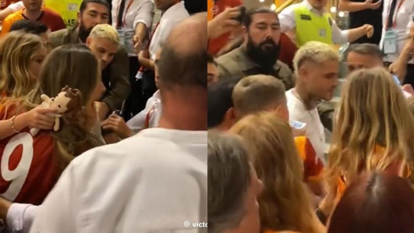 Escándalo en Turquía: Filtran video de Mauro Icardi pegándole un cabezazo a un fan frente a la China Suárez y sus hijos