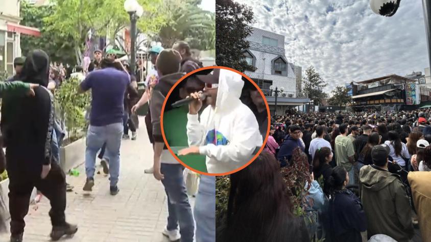 VIDEO | Cámaras de Teletrece captaron intento de robo durante Coffee Party de Feid