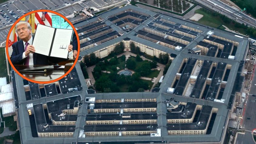 Trump firma decreto y le cambia el nombre al Pentágono: Ahora será el "Departamento de Guerra"