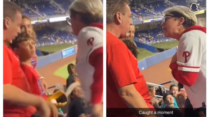 Mujer provoca indignación al robar pelota de béisbol a niño en el público: se la había regalado su padre por su cumpleaños