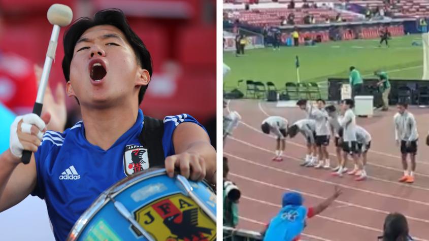 VIDEO | Jugadores les hicieron una reverencia: Público de Japón se roba las miradas antes de enfrentar a Chile