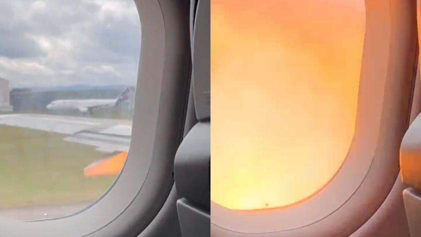 Avión de LATAM sufrió fuerte explosión durante despegue en Colombia: aerolínea apuntó a desperfecto técnico en uno de sus motores