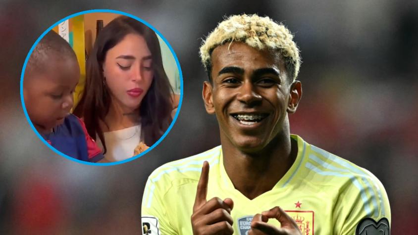 VIDEO | El tierno registro de Nicki Nicole jugando con el pequeño hermano de Lamine Yamal