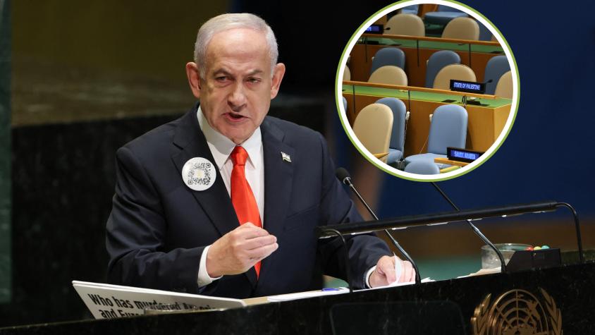 [VIDEO] Varias delegaciones abandonan Asamblea General de la ONU tras llegada de Netanyahu