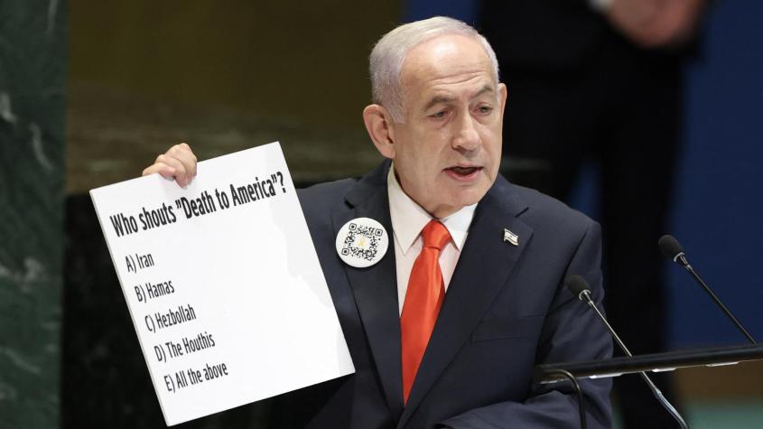 "Mentiras antisemitas": Las frases que dejó el discurso de Benjamin Netanyahu en la ONU
