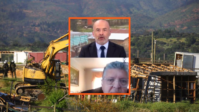 La tensa discusión entre el abogado Claudio Valdivia y el defensor de familias de toma de Quilpué