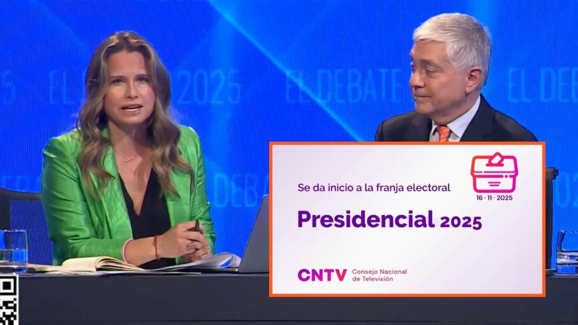Así fue el momento en que se interrumpe el debate presidencial del 13 con la franja electoral