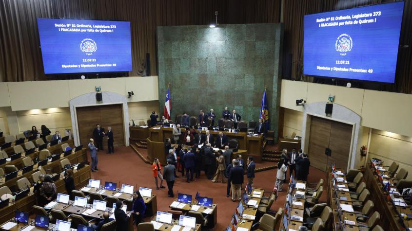 Sesión de la Cámara fracasa por falta de quorum: cerca de 100 diputados no se presentaron