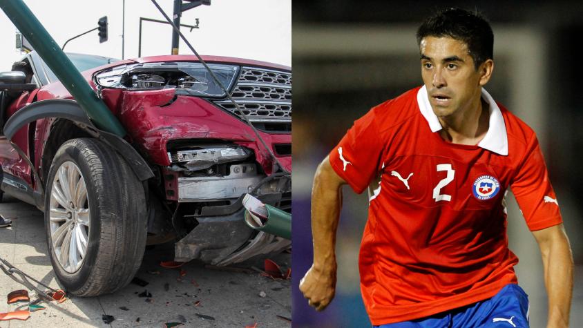 "Pasé a llevar a un peatón": Exseleccionado chileno fue afectado en intento de encerrona que terminó en choque múltiple
