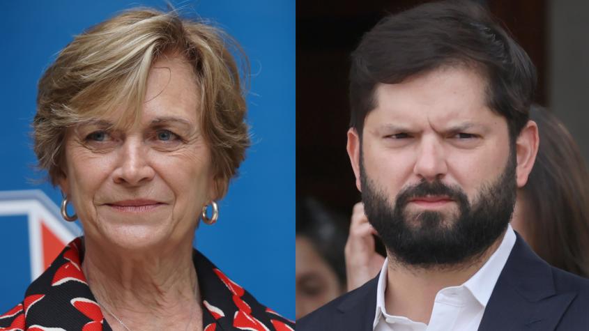 Matthei le pide a Boric que "deje de meterse en la elección preparando su reelección para cuatro años más"