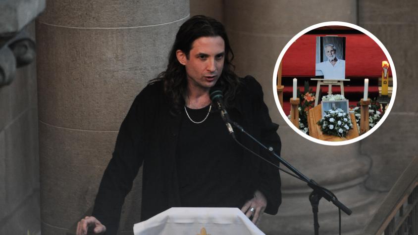 "A las exparejas...": Hijo de Héctor Noguera provocó risas con particular broma en medio de misa de despedida