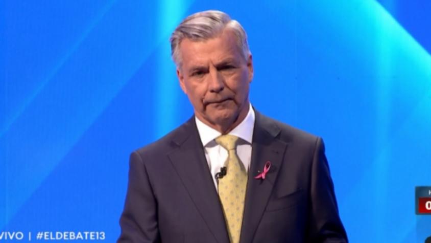 Así fue el minuto a libre disposición de Harold Mayne-Nicholls en el debate presidencial del 13