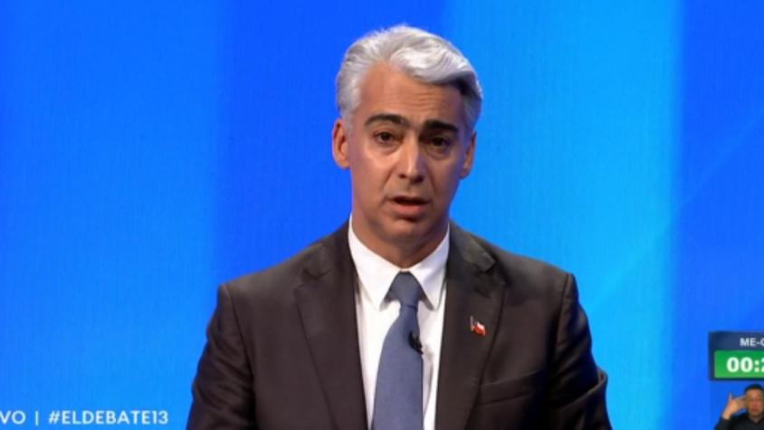 Así fue el minuto a libre disposición de Marco Enríquez-Ominami en el debate presidencial del 13