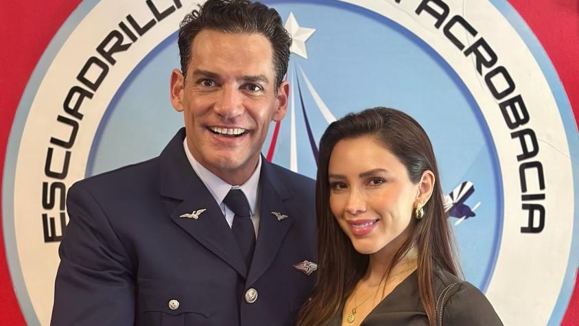 "Era difícil contener las lágrimas": Cristián De la Fuente celebró junto a su nueva novia importante ascenso en la FACH 